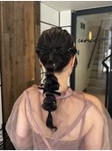 お呼ばれヘア/ヘアアレンジ/網おろしスタイル