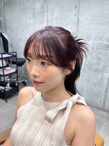 クラム(clam.)&nbsp;王道可愛い顔周りカット×カチモリハーフアップ