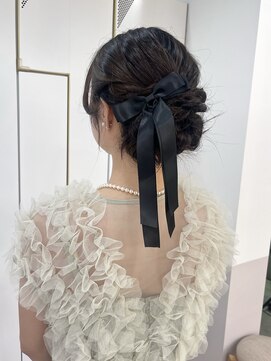 グラフ 銀座(GRAFF) お呼ばれヘア/シニヨン/リボン/ヘアセット