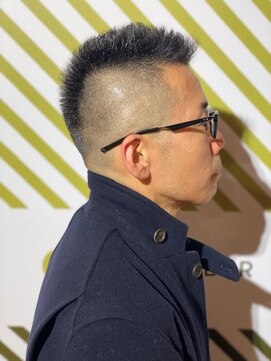 バーバーバー 四谷(BARBER-BAR) ビジネス爽やかソフトモヒカンスタイル