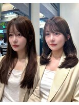 ロビー 表参道(ROBBY) ミディアムレイヤーカット/20代30代40代/顔周りカットワンカール