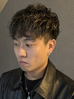 アルカナ 明治神宮前原宿(ARCANA)&nbsp;メンズパーマ　ハイライト　メンズカット