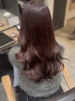 ユーフォリア 青山(Euphoria)&nbsp;ブリーチなしダブルカラー＊カシスブラウン＊暖色カラー