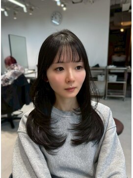 ザシェノンウメダ(THA CHAINON UMEDA) イメチェン/ピンクベージュ/アンブレラカラー/前髪/心斎橋