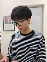 ハニー 町田(HONEY)&nbsp;マッシュ/ニュアンスパーマ/黒髪/ツーブロック