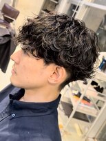 フィフス 大分(fifth)&nbsp;大分波巻きスパイラルパーマメンズカットラウンドマッシュ