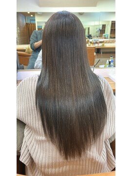 ノッシュ 七隈店(Hair Spa Nosh) オリーブカラー+縮毛矯正