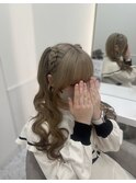 編み上げハーフツイン♪