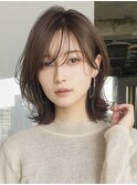 【ブルベ夏】垢抜けうざバング×大人フェミニンくびれ外ハネボブ