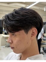 ニコ トウキョウ ヨコハマ(nico)&nbsp;メンズセンターパートウルフセンターパートニュアンスパーマ襟足