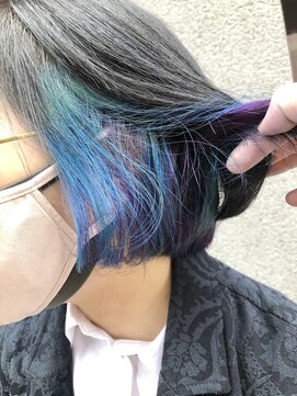 ミーナ バイ ワンズ 町田(mina by one's kyougoku) ☆☆内巻きボブの多色インナーカラー☆☆町田/町田駅/韓国