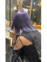 ロジッタ(ROJITHA)&nbsp;【ROJITHA原宿表参道】ブルーラベンダー×切りっぱなしボブ