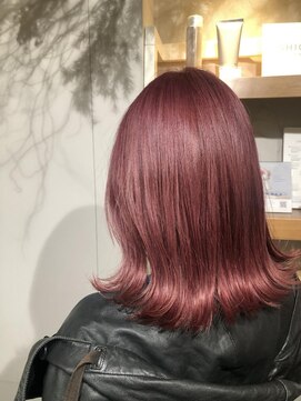 トリコ ショップアンドヘアサロン(tricot shop hair salon) チェリーピンクカラー♪yu