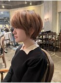 大人綺麗な小顔襟足スッキリショートボブ　30代40代50代鹿児島