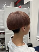 オーシャントーキョー 仙台(OCEAN TOKYO)&nbsp;ピンクベージュブリーチマッシュ刈り上げメンズヘア