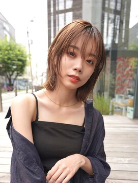 ニコ トウキョウ 渋谷(nico TOKYO) ミディアムレイヤーカットボブウルフ/10代20代/インナーカラー