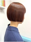 【Liko　池袋東口店】ミニボブ　丸みボブ　ベージュ　艶感