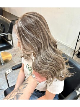 ブレンド 渋谷(BLend) 前髪アンブレラカラーこなれミディイメチェンウェーブパーマ