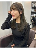 カミエ(kamie)&nbsp;オリーブグレージュ ブリーチなし/神戸/三宮/レイヤー/上田一眞