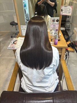 ブレンドバイハピネス(Blend by happiness) アッシュブラウン×髪質改善ストレート