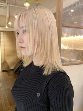 カナン(CANAAN) ハイトーン ブリーチ ブロンドカラー 抜きっぱなし