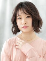 ドクターズ サロン ラブ(Dr's Salon LAB)&nbsp;モカブラウンエアリーウェーブショートボブq古河20代30代40代