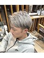 アロハナ 鈴鹿(ALOHANA) ダブルカラー/ホワイトカラー/メンズカット/白髪ぼかし/三重