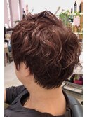 夏のエネルギッシュショート！カット×白髪暈しイルミナ×パーマ