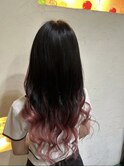 #ピンクカラー #裾カラー