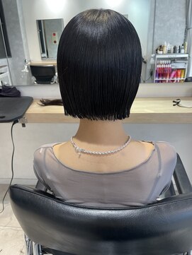 アロー(arrow) ヘアドネーションでバッサリbob【もえみ】