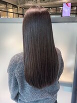 シオン(shion)&nbsp;グレージュ暗めカラー前髪カットロング_ba545242