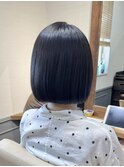 縮毛矯正でバッサリうる艶ミニボブ【カミケン清明店/福島】
