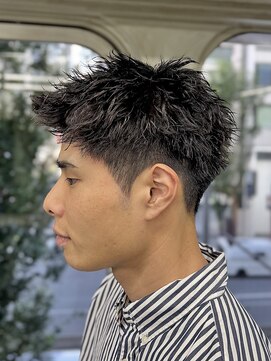 ニコ トウキョウ ロジック(nico TOKYO Logic) 刈り上げアップバングスパイキーショートパーマスパイラルパーマ