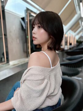髪質改善/大人ガーリー/似合わせカット/ショートボブ前髪/池袋