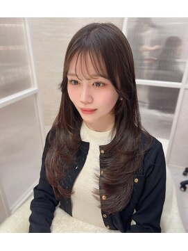 レイヤーカット /縮毛矯正/前髪/顔周り/名古屋/栄/韓国サロン