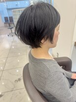 アッシュ 下北沢店(Ash)&nbsp;黒髪でも大人かわいい低めの丸みショートボブ