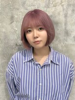 サーカス 町田(circus)&nbsp;ピンク×ボブ　イルミナカラー/顔まわりレイヤー