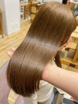 バイオレット 表参道店(Violet) 小顔レイヤーカットブリーチなし透明感カラーミルクベージュ