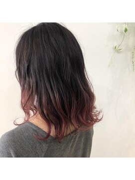 ネオヘアー 京成曳舟店(NEO Hair) グラデーションピンク×カジュアルミディ