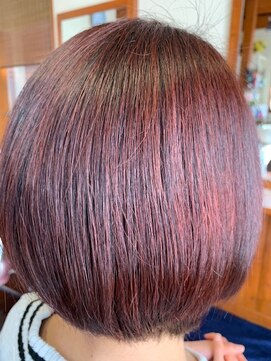 美容室 木の葉 和漢彩染＋小顔補正立体カット