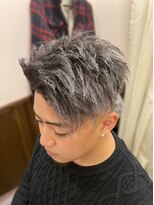 ヒロギンザバーバーショップ 神楽坂店(HIRO GINZA BARBER SHOP)&nbsp;スキンフェード×ツイスト×シルバー
