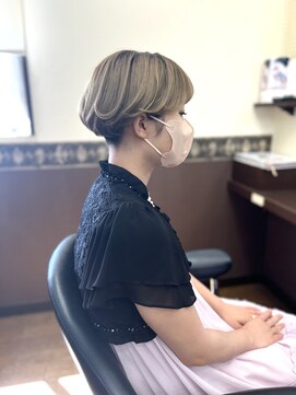 びゃんびゃん 江端店 ショートのヘアアレンジ/似合わせカット/着物/結婚式お呼ばれ