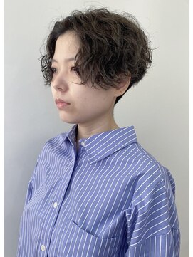 ハートボックス 四谷店(Heart box) 無造作ツイストスパイラルパーマ/赤み消しヌーディーベージュ