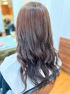 アークスヘアー 30代40代ダブルカラーグラデーション透け感アッシュブラウン