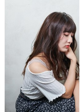 アリル(Aliru) 【Aliru】ダークアッシュブラウン艶ロング似合わせカット