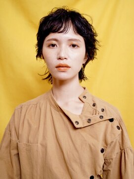 マレットヘア×パーマスタイル　パーマウルフ　ウルフカット