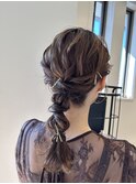 編みおろし　お呼ばれヘアセット 岡山/十日市/大元/岡南
