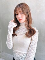 エイミー(Aimee) Aimee 町田 マロンブラウン×ウェーブ巻き