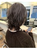ミディアムウルフパーマ