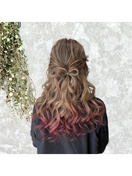 ランプ(Lamp.) ハーフアップ◇リボン